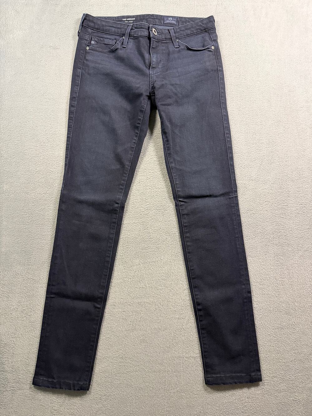 AG Adriano Goldschmied The Legging Super Skinny Dark Denim Jeans Size 25